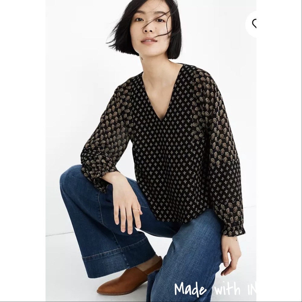 NWT Madewell Long Sleeve Top Size XXS
